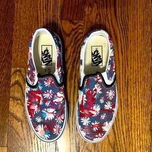 Vans Slip On Blue floral Classic